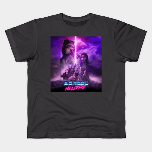 Xanadu Hellfire (Square Poster) Kids T-Shirt by bloodsuckajones